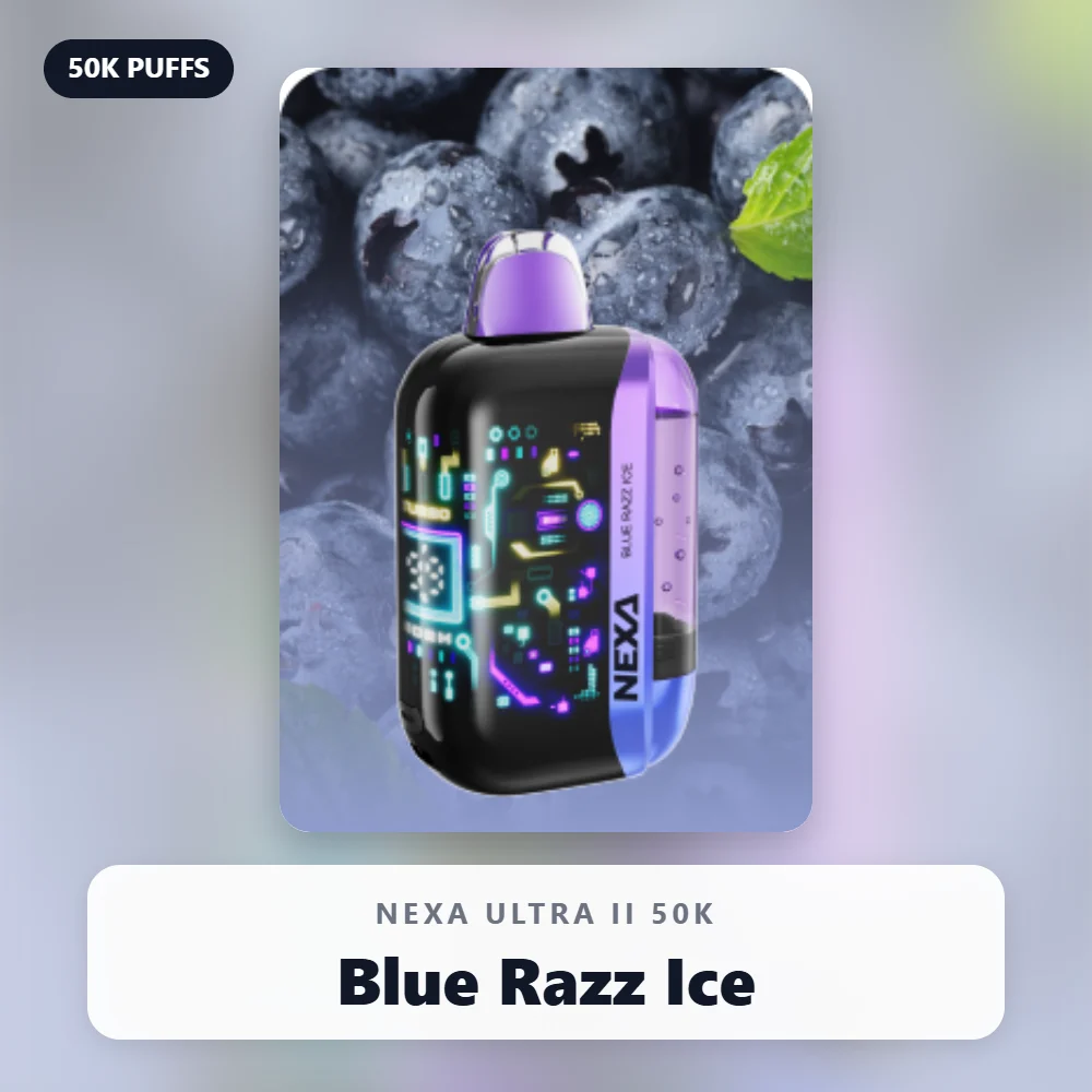 Nexa Ultra II 50K Disposable - blue-razz-ice